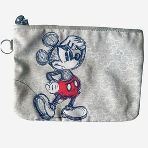 Kipling Disney Mickey Mouse Sketch Wristlet Pouch Clutch Bag 90 Years Crossbody